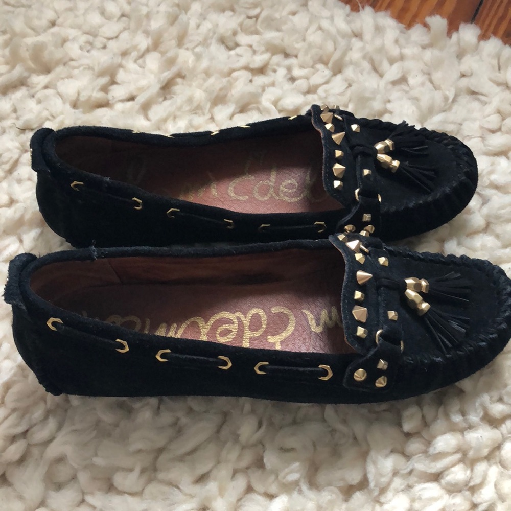 Sam Edelman gold stud driving loafer - barely worn